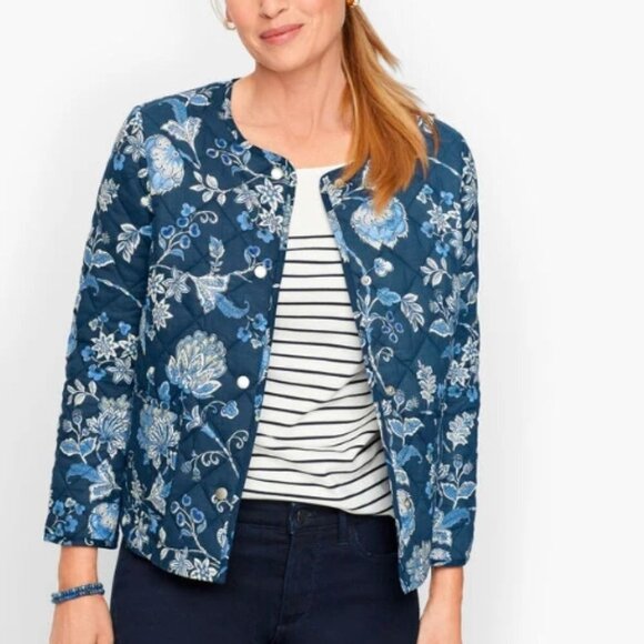 Talbots Jackets & Blazers - Talbots Women's Jacobean Quilted Jacket  - MP